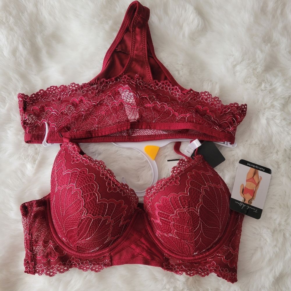 FRENCH AFFAIR BRAND NEW PUSH UP BRA SET SIZE 36B/M
